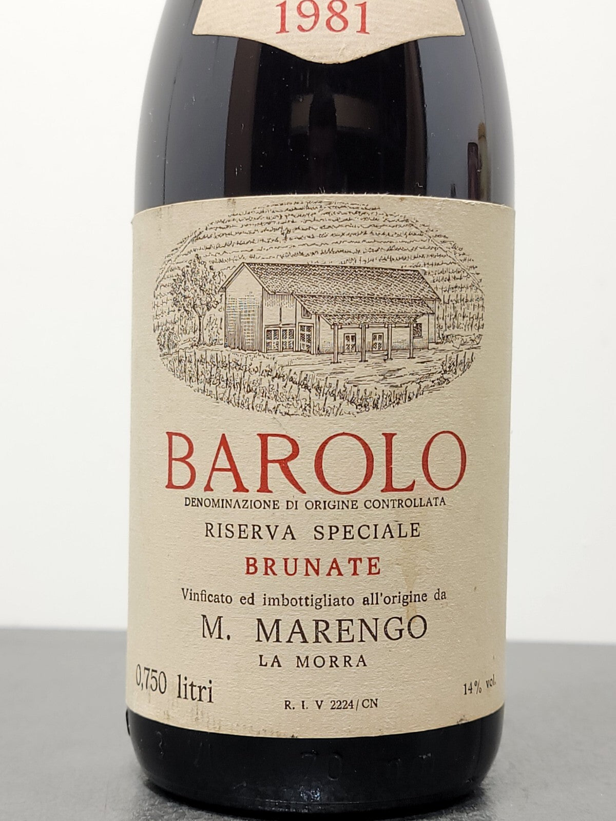 Barolo Brunate Marengo 1981 Riserva Speciale La Mora bott75 cl 14%