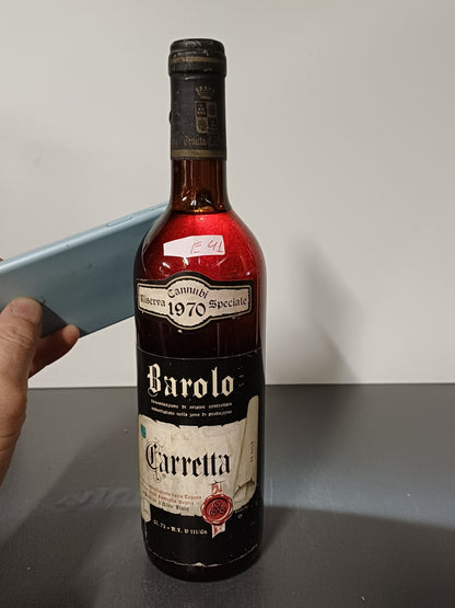 Barolo Carretta 1970 Cannubi Riserva Speciale bott. 72 cl 14%