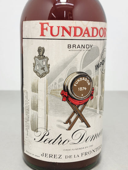 Brandy Fundador Magnum 1960s Pedro Domecq 1,5 litri 40%