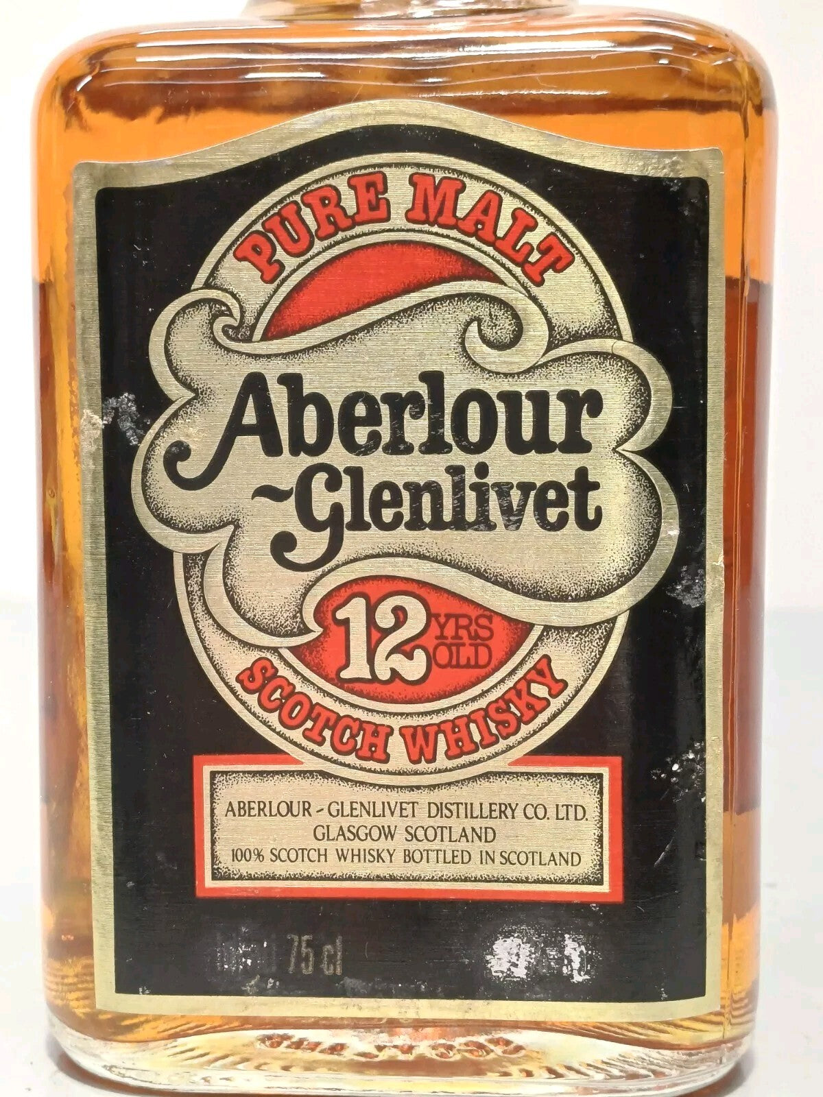 Aberlour Glenlivet 12 Years Old  Pure Malt Scotch Whisky anni 80 bott. 75 cl
