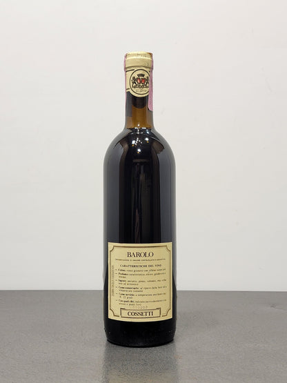 Barolo Cossetti 1987 Clemente & Figli bott.75 cl 13.5%