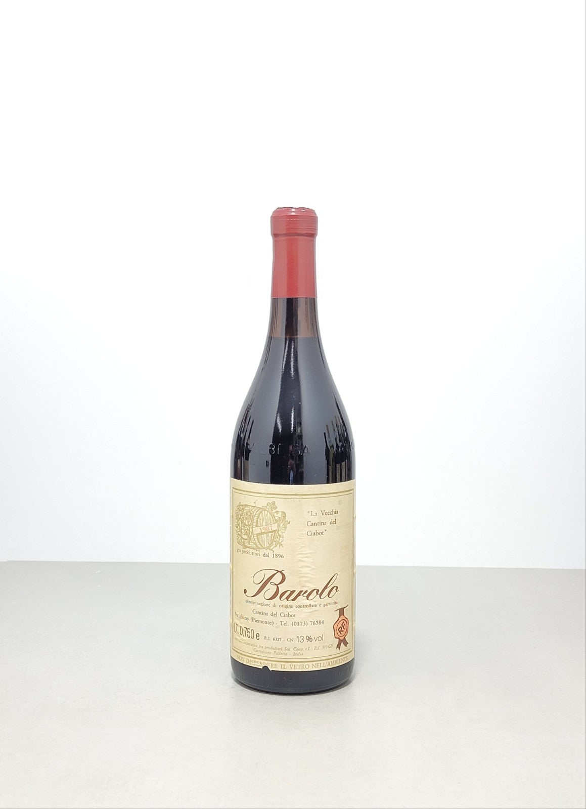 Barolo La Vecchia Cantina del Ciabot 1987 Castiglione Falletto bott.75 cl 13%