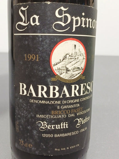 Barbaresco 1991 La Spinona Berutti Pietro & Figlio bott..75 cl