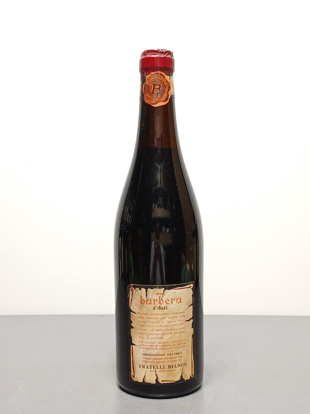Barbera d'Asti 1964 Fratelli Bianco Nizza Monferrato bott.72 cl