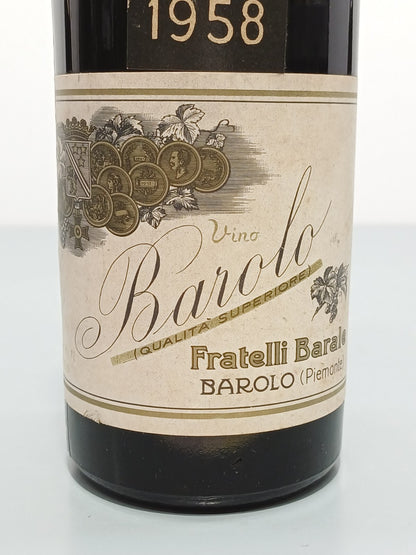 Barolo Fratelli Barale 1958 bott. 72 cl 13,5%