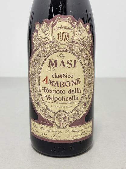 Amarone Masi 1978 Recioto Della Valpolicella bott..75 cl 15,5%
