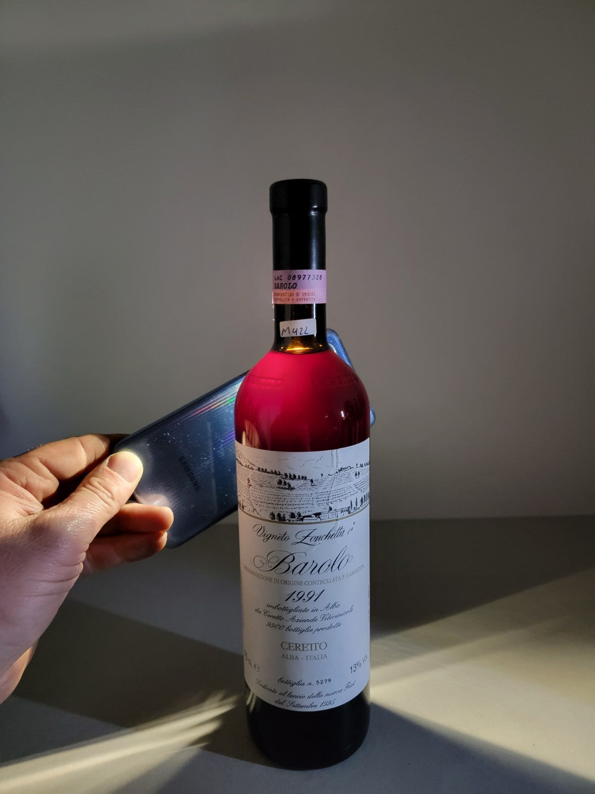Barolo Ceretto Vigneto Zonchetta 1991 bott.75cl 13%