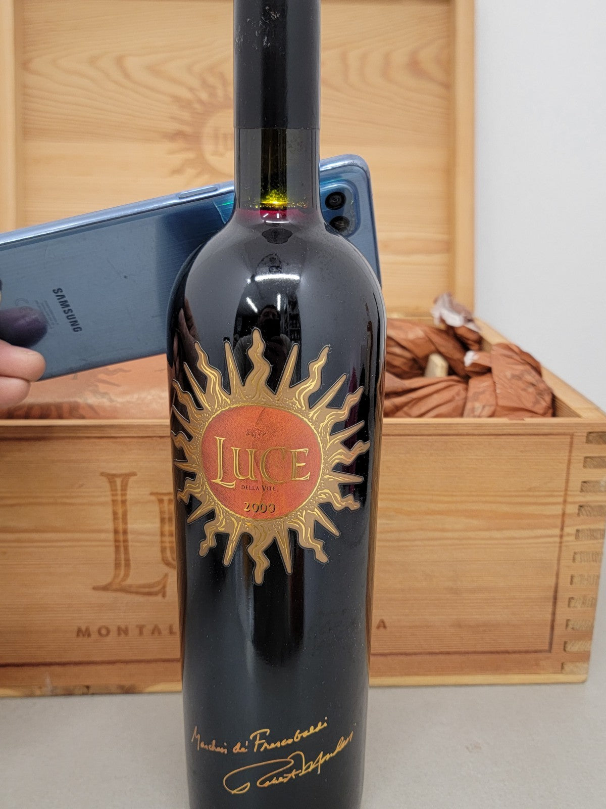 Tenuta Luce Della Vite 2000 Frescobaldi 6 Bottiglie Cassa in Legno 75 cl 14%