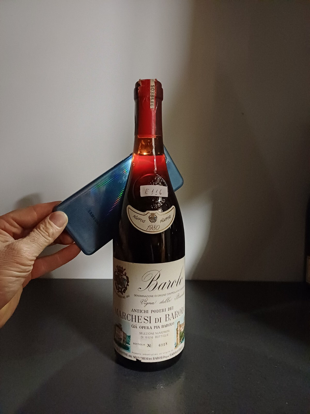 Barolo Marchesi Riserva 1980 Vigna Delle Brunate bott.0,75 cl 14%