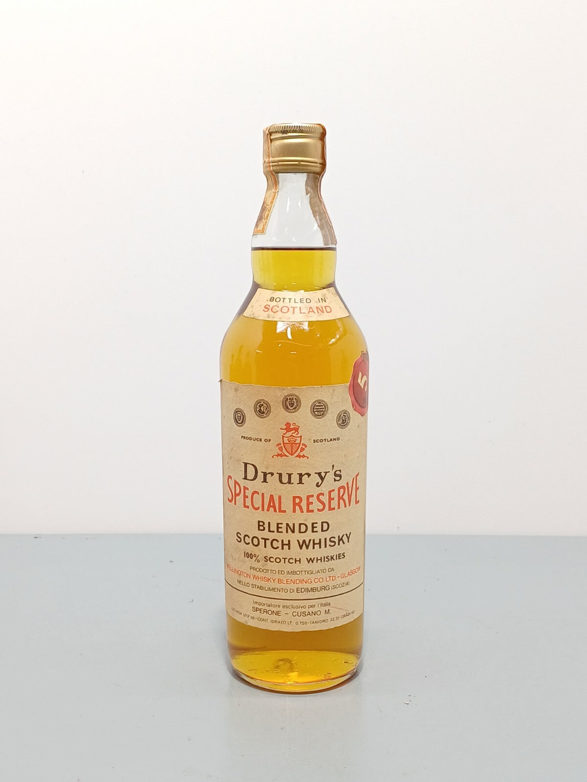 Whisky Drury's 5 years Special Reserve Blended Scotch Whisky anni 70 bott.75 cl