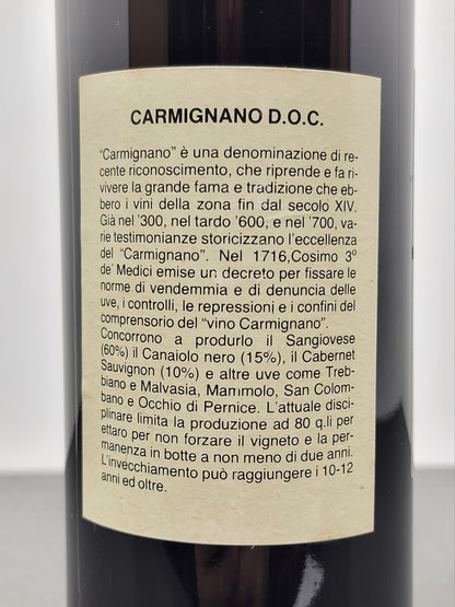 Carmignano Conte Ottavio Piccolomini 1980 Riserva bott.75 cl 12.5%