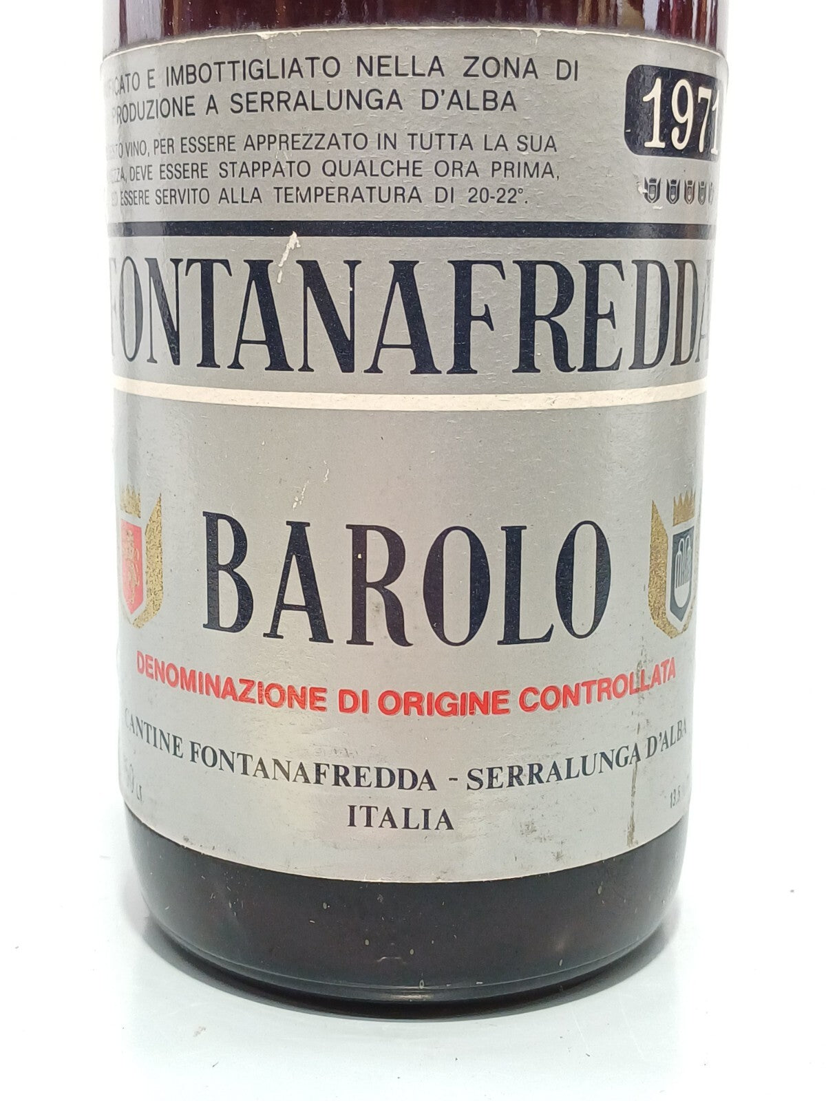 Barolo Fontanafredda 1971 Serralunga D'Alba 75 cl 13,5%