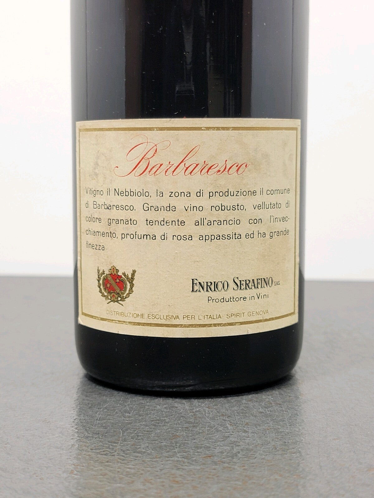 Barbaresco Serafino Enrico 1974 Canale D'alba bott.72 cl 13%