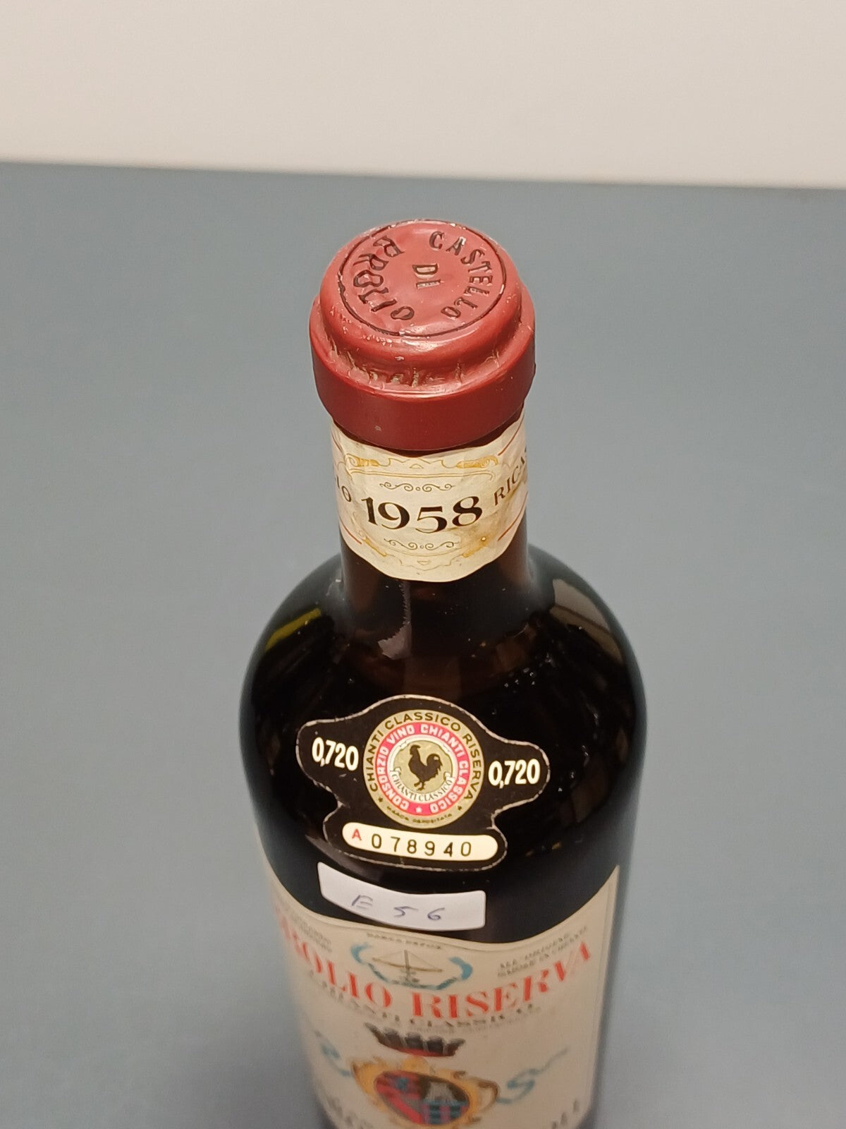 Vino 1958 Brolio Riserva Barone Ricasoli Chianti Classico bott.72 cl