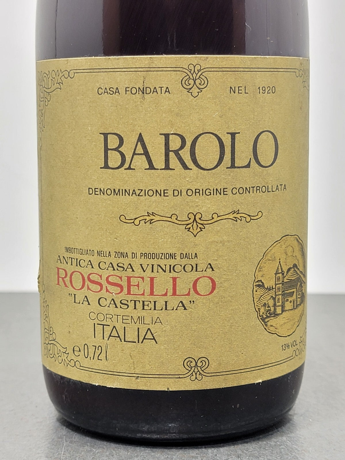 Barolo Rossello 1975 La Castella bott. 72 cl 13%