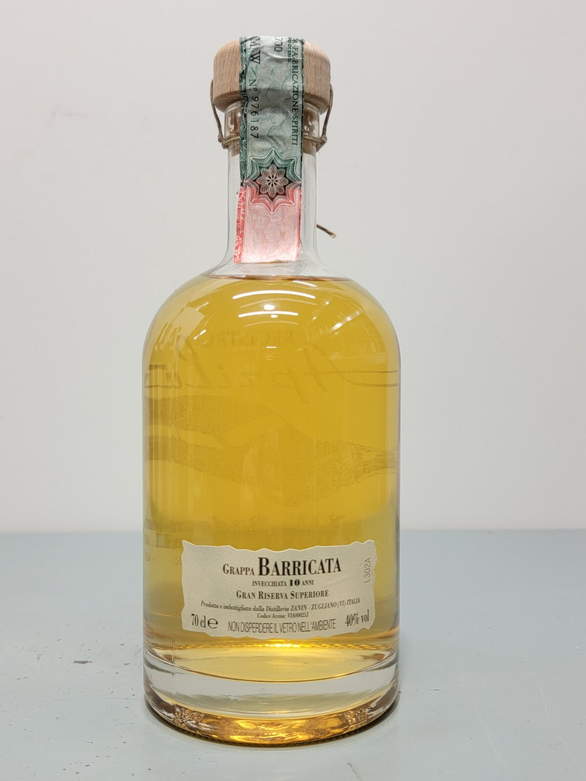 Grappa Barricata Invecchiato 10 Anni Gran Riserva, Aprilia XII raduno bott. 70 cl