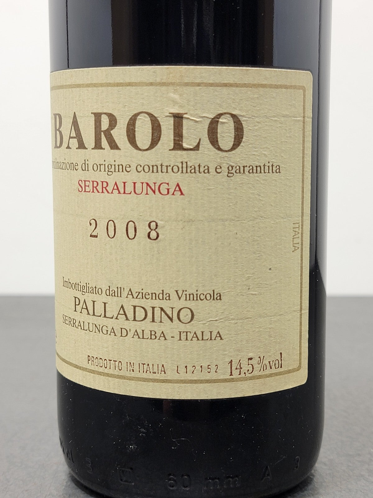 Barolo Palladino 2008 Serralunga D'alba bott.75 cl 14.5%
