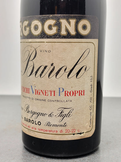 Barolo Borgogno 1959 Riserva bott.72 cl 13.5%