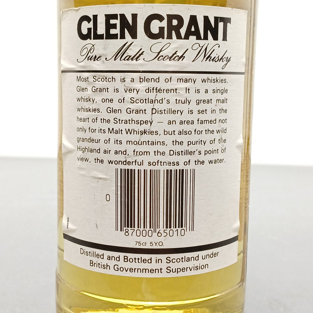 Whisky 1983 Glen Grant 5 years Pure Malt bott. 75 cl