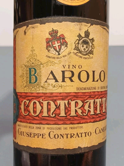 Barolo Contratto Giuseppe 1958 Canelli bott.72 cl
