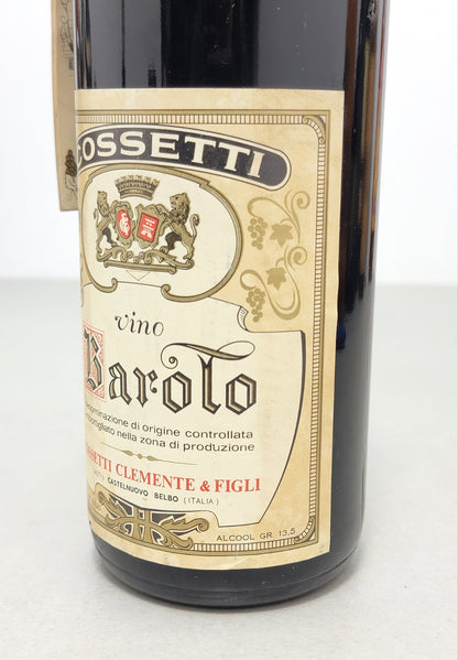 Barolo Cossetti 1966 Clemente & Figli bott.72 cl 13.5%