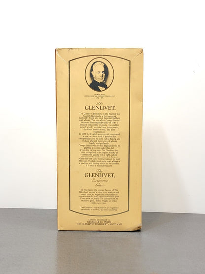 Glenlivet 12 years 1980s Whisky Pure Single Malt George J.G Smith bott.75 cl 43%