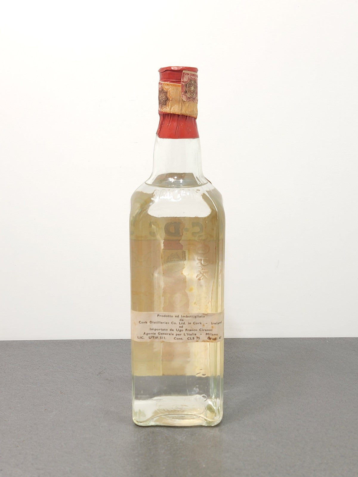 Dry Gin Cork Red Label 1960s bott.75 cl 43%