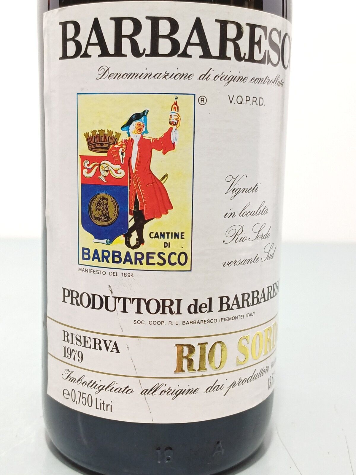 Barbaresco Rio Sordo Riserva 1979 Produttori Del Barbaresco bott.75 cl 13.5%