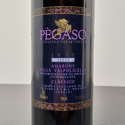 Amarone Della Valpolicella Pegaso  1988 bott..75 cl 14.5%