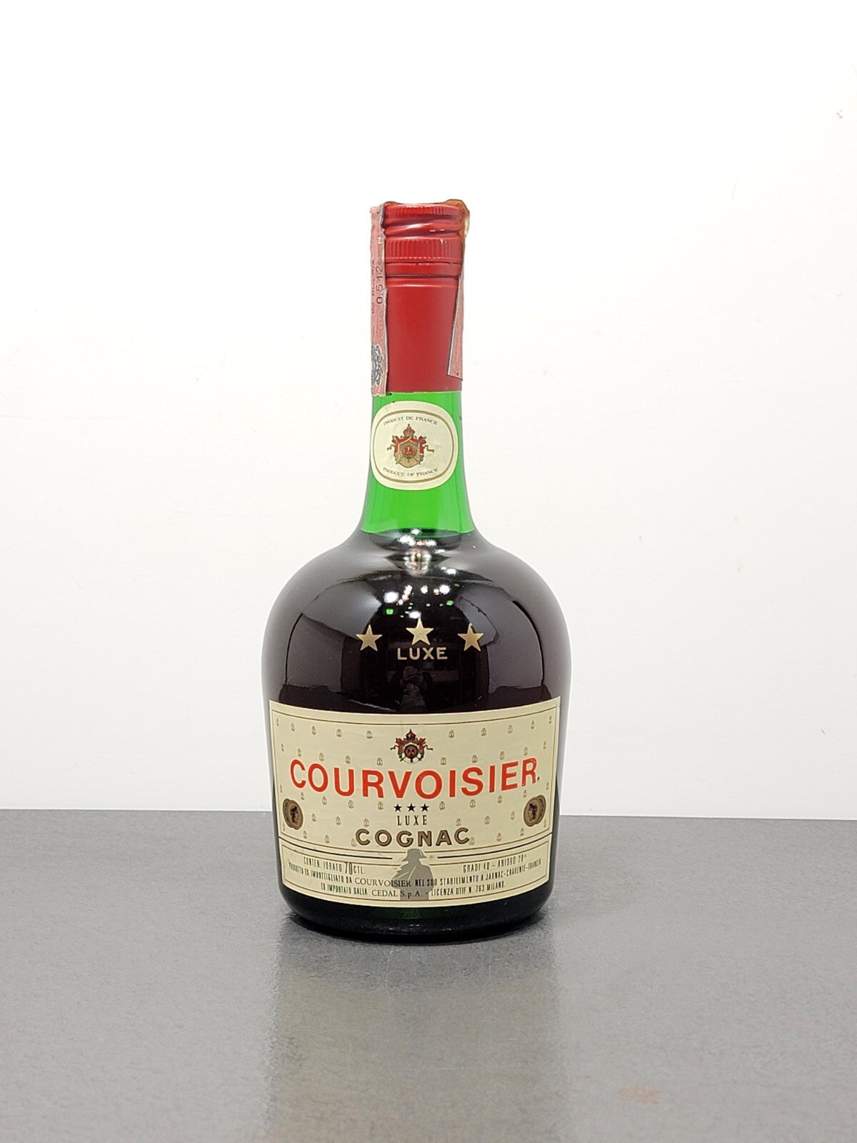 Cognac Courvoisier 3 Star Luxe 1970s bott.70 cl 40%