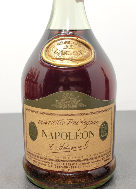 Cognac Napoleon 1970s Tres Vieille Fine Cognac Reserve De L'aiglon 75 cl 40%
