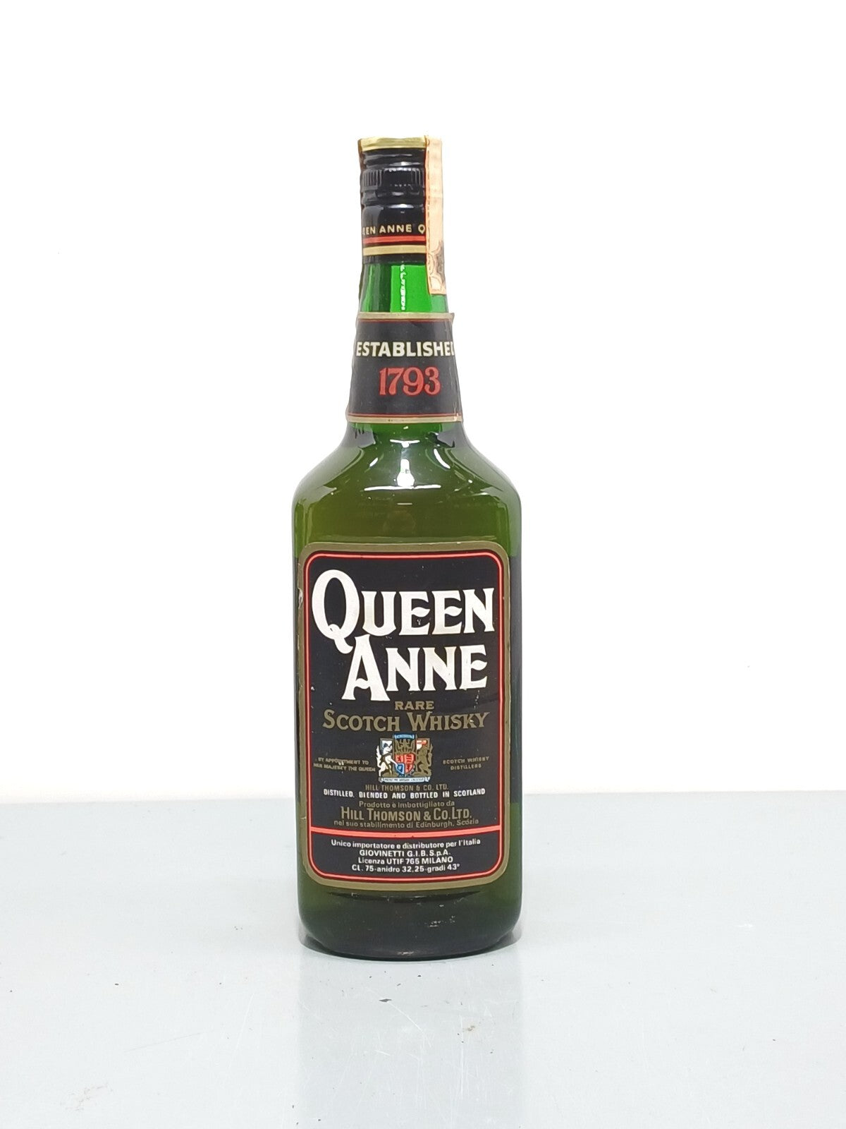 Whisky Queen Anne Rare Scotch Whisky anni 70 Hill Thomson &Co bott.75 cl