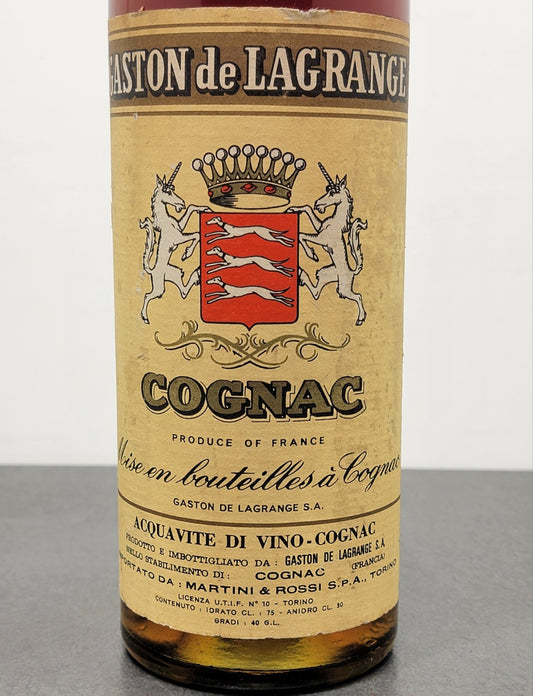Cognac Gaston de Lagrange 3stars 1960s bott.75 cl 40%