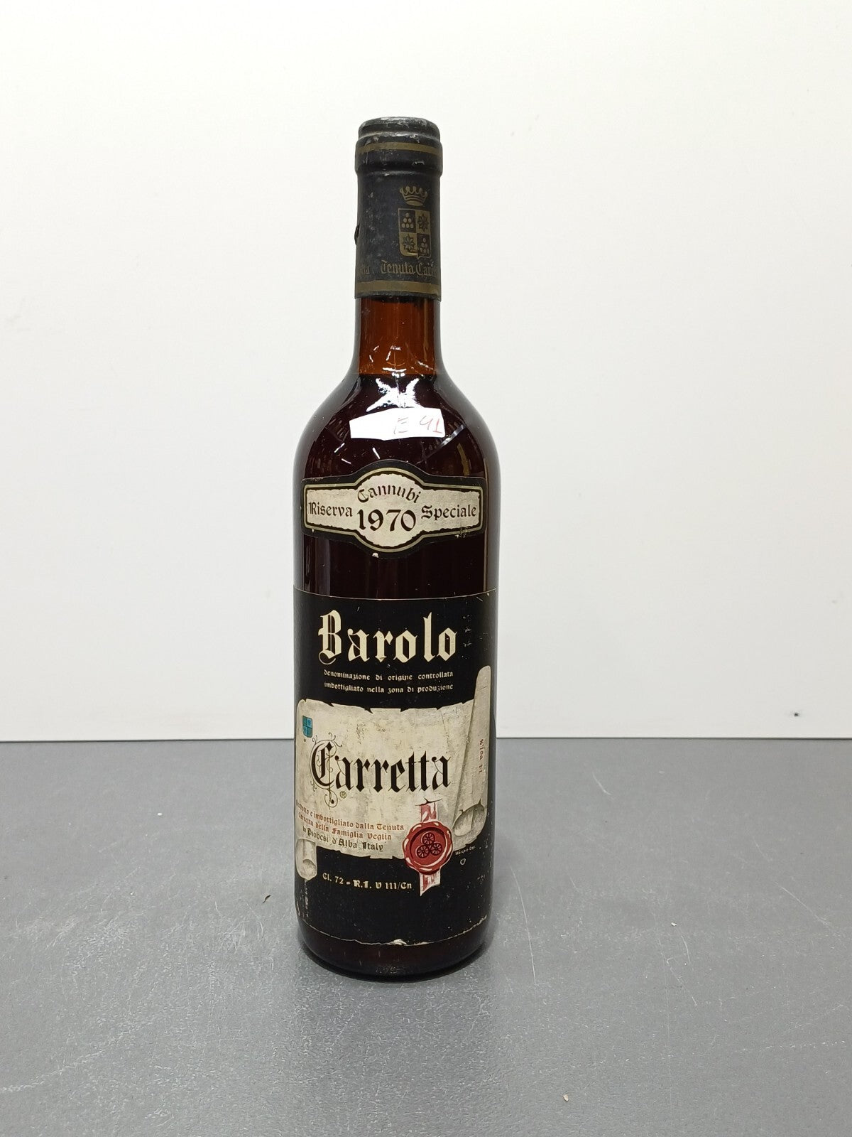 Barolo Carretta 1970 Cannubi Riserva Speciale bott. 72 cl 14%
