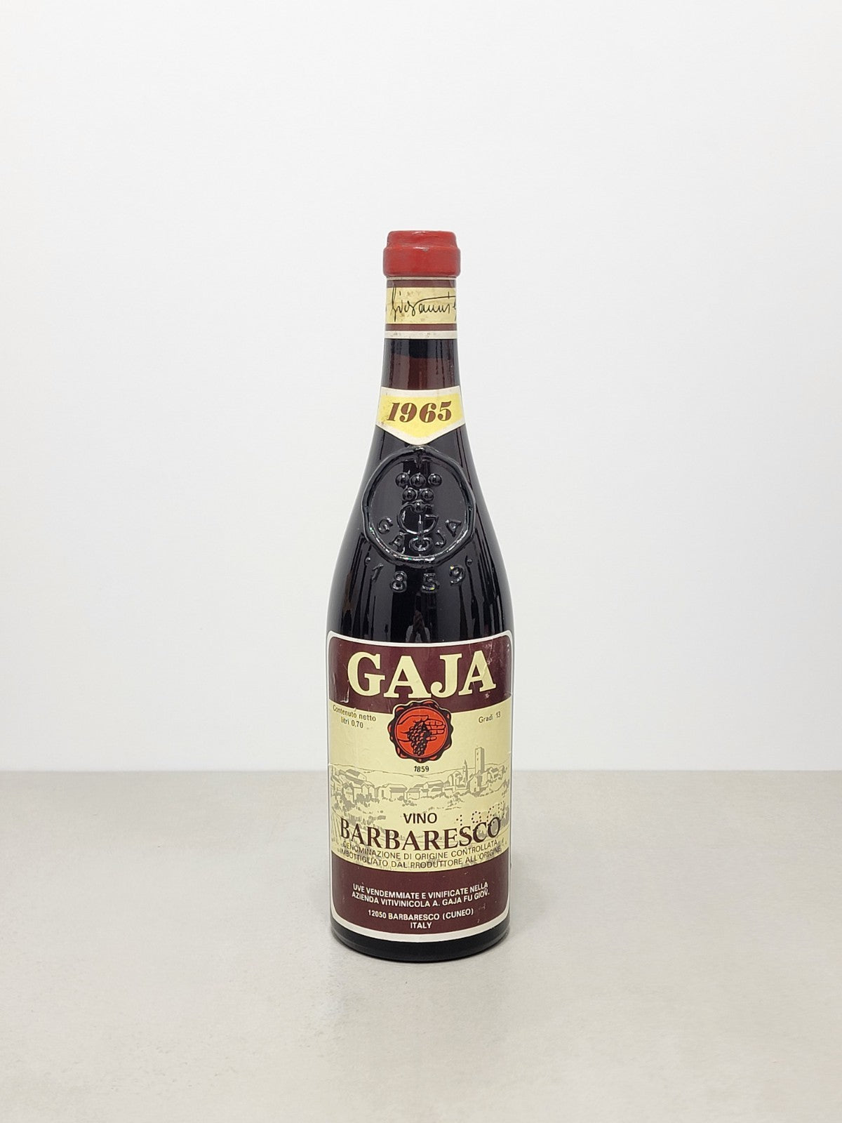 Gaja Barbaresco 1965 Vino Rosso bott.70 cl 13%