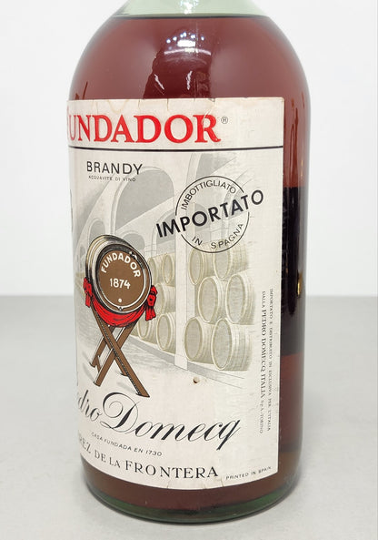 Brandy Fundador Magnum 1960s Pedro Domecq 1,5 litri 40%