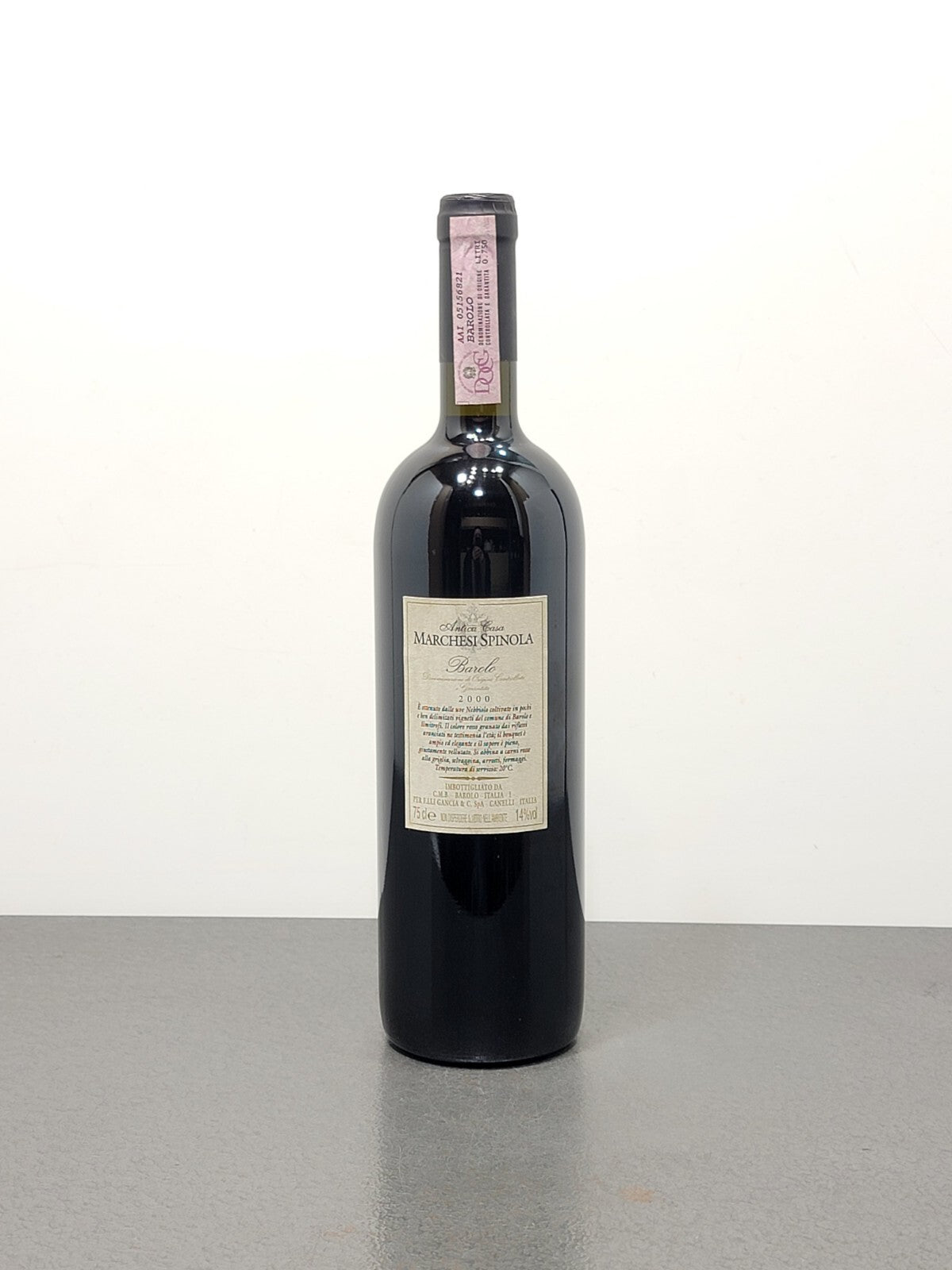 Barolo Marchesi Spinola 2000 Fratelli Gancia bott.75 cl 14%