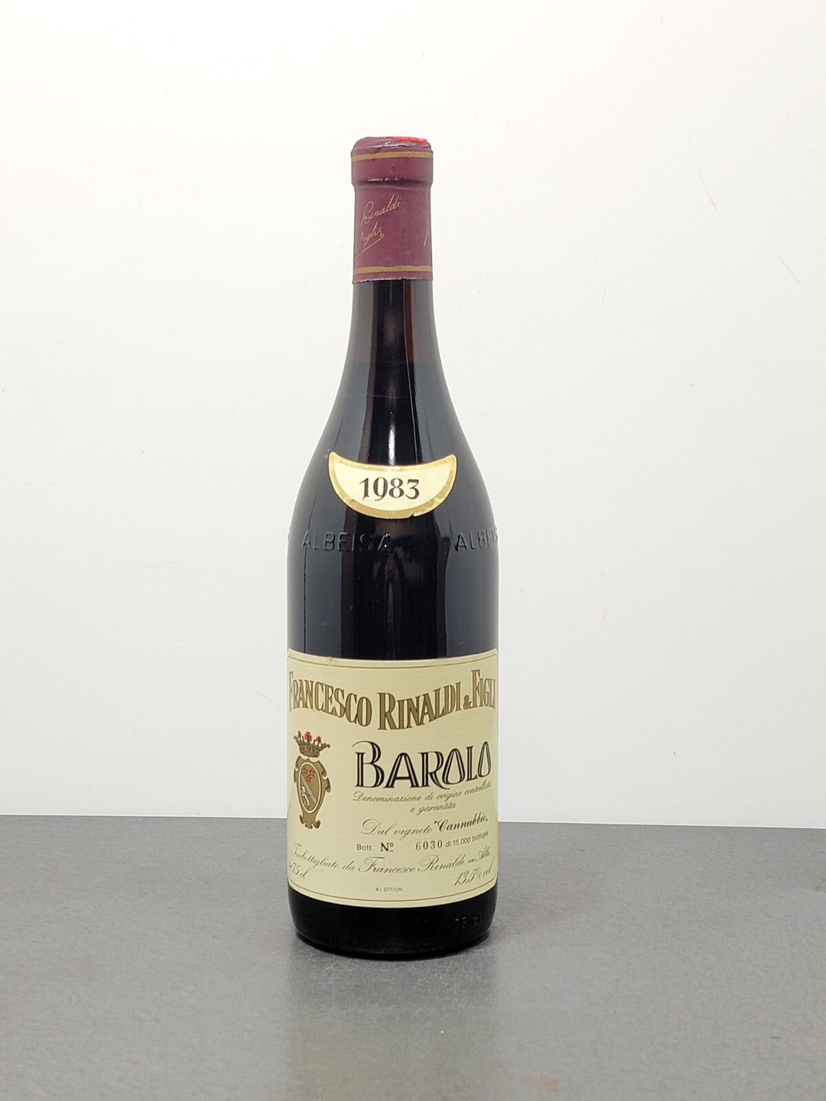 Barolo Francesco Rinaldi 1983 Vigneto Cannubbio bott.75 cl 13.5%