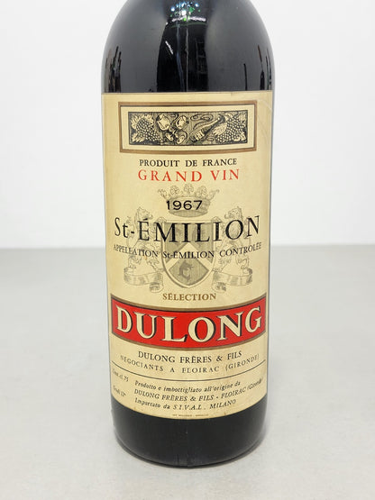 Dulong Freres & Fils St- Emilion 1967 bott. 75 cl 12%^⅝