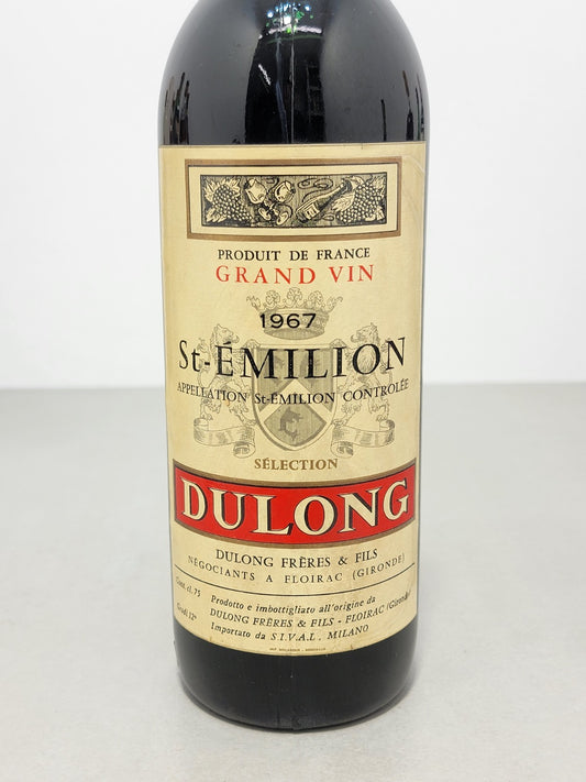 Dulong Freres & Fils St- Emilion 1967 bott. 75 cl 12%^⅝