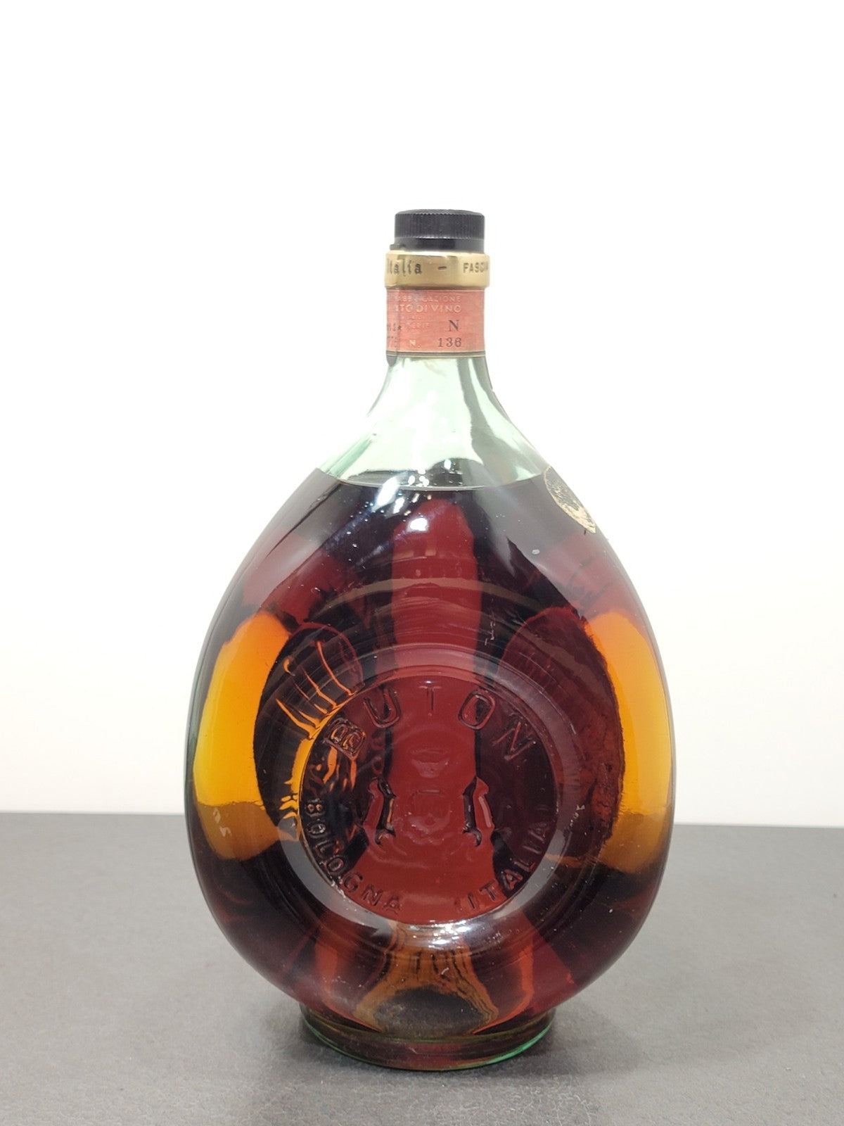 Brandy Vecchia Romagna 2 Litri 1960s Etichetta Nera Buton 40%