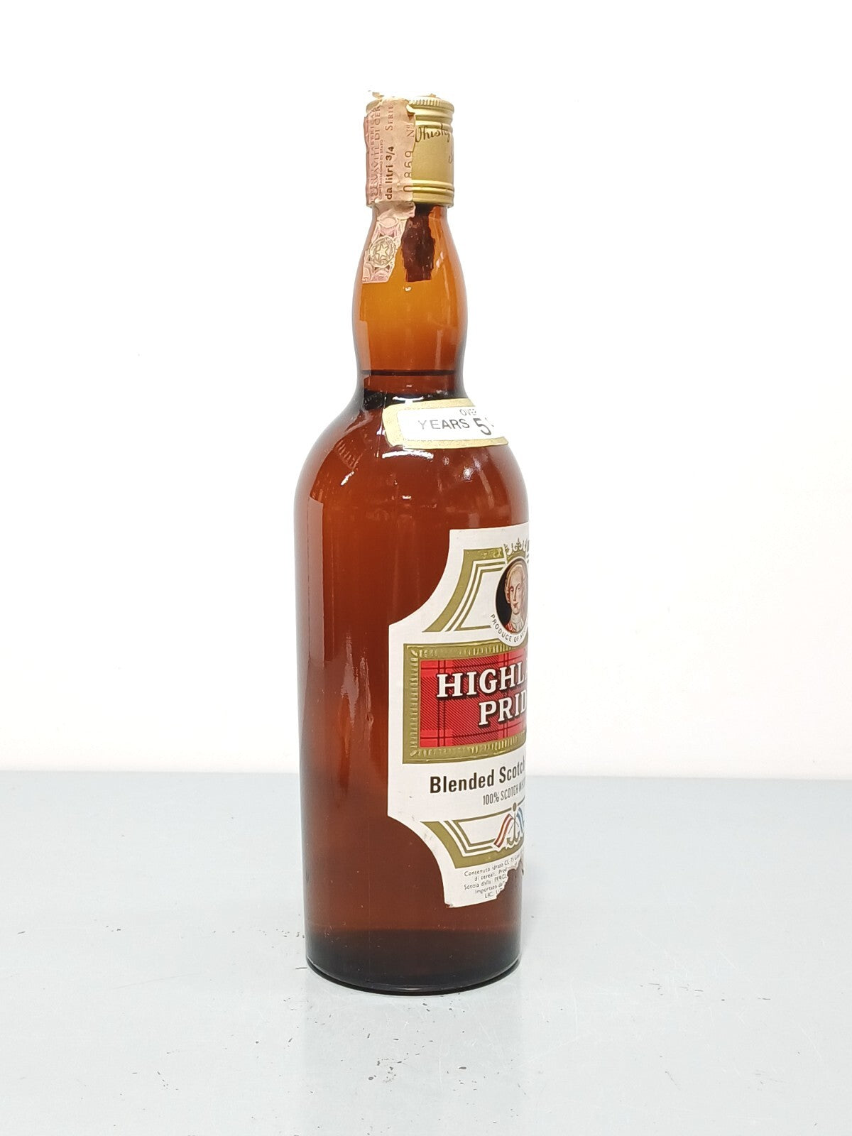 Whisky Highland Pride 5 years Blended Scotch Whisky anni 60 bott.75 cl