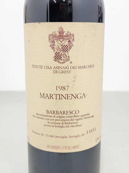 Barbaresco Martinenga 1987 Marchesi di Gresy bott. 75 cl 13%