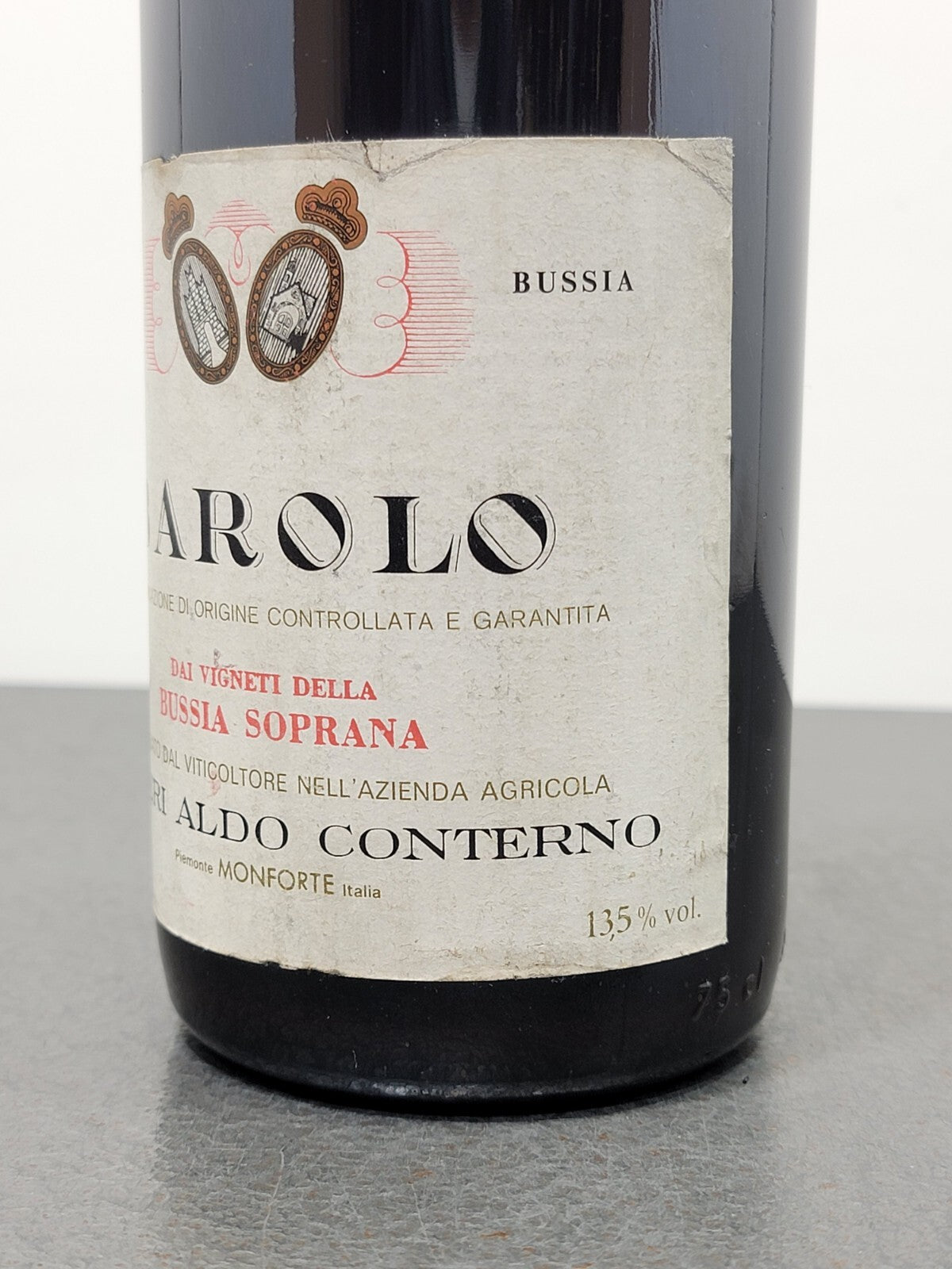 Barolo Conterno Bussia Soprana 1981 Poderi Aldo Conterno Monforte 75 cl 13.5%