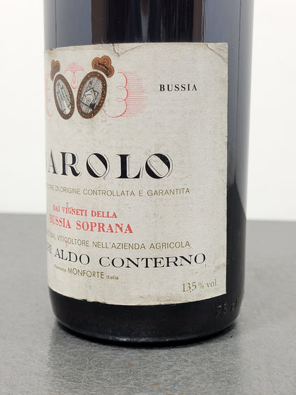 Barolo Conterno Bussia Soprana 1981 Poderi Aldo Conterno Monforte 75 cl 13.5%
