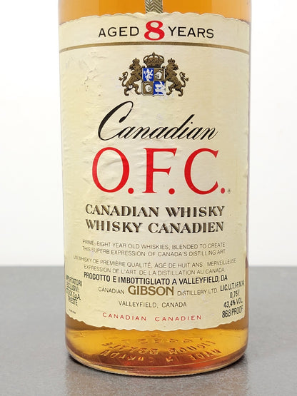 Whisky Canadian O.F.C 8 year 1981 Gibson 86 proof bott.75 cl 43.4%