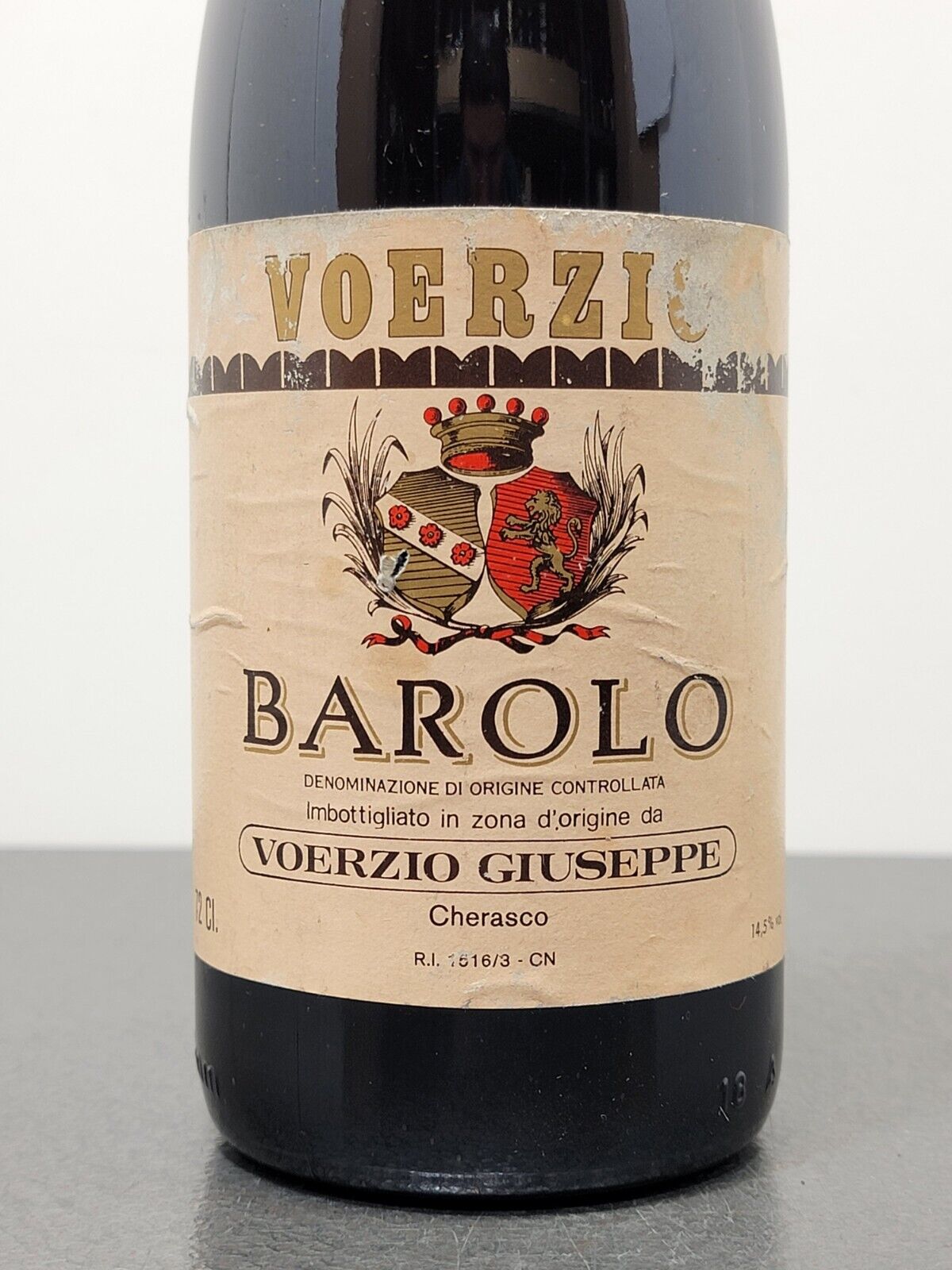 Barolo Voerzio Giuseppe 1979 Cherasco bott72 cl 14.5%