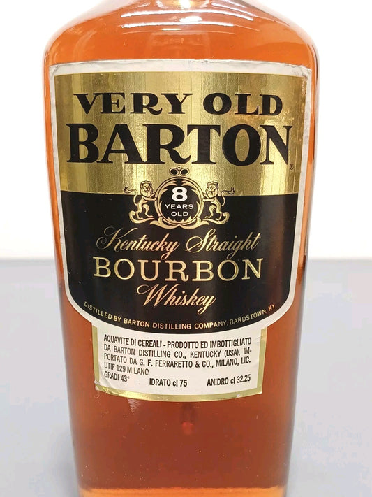 Whisky Very Old Barton 1970 s8 years Kentucky Straight Bourbon bott.75 cl
