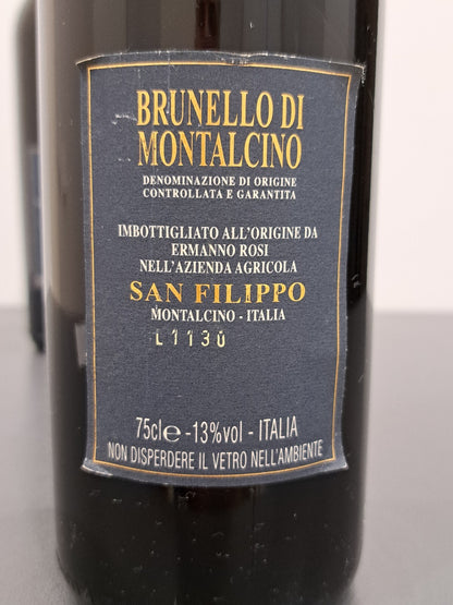 Brunello Di Montalcino San Filippo Ermanno Rosi 1997 bott. 75 cl
