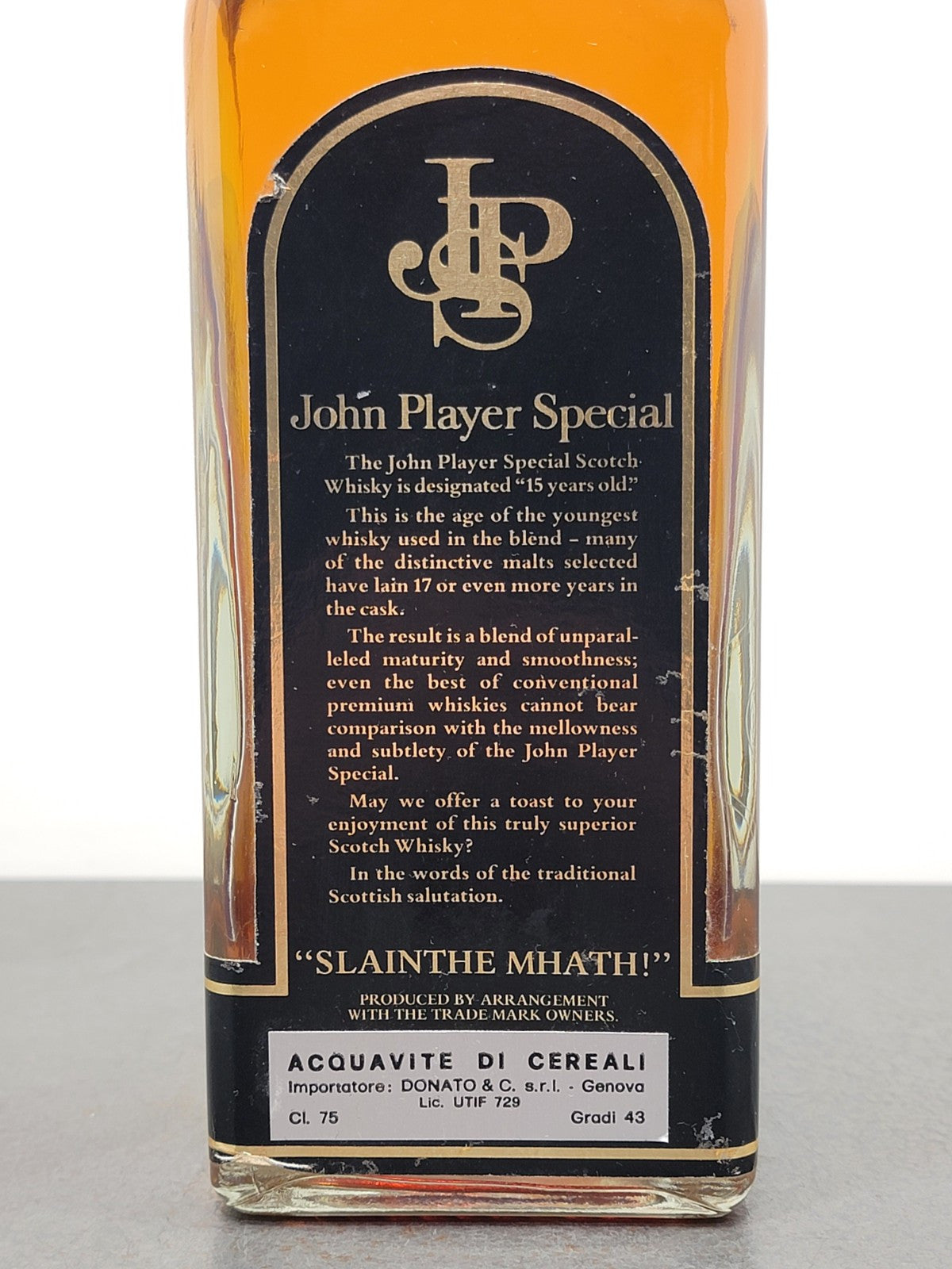 Whisky John Player Special 15 Years Old 1970s bott.75 cl 43%